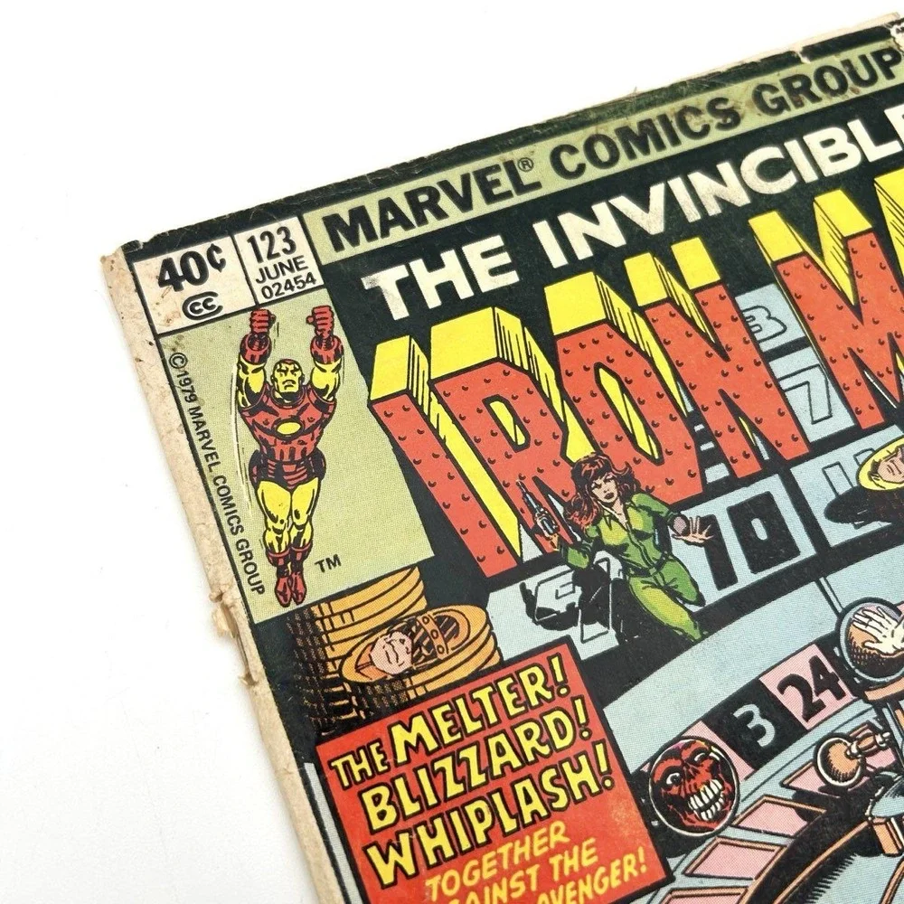 Invincible Iron Man #123 Marvel 1979 Melter Blizzard Whiplash Bob Layton Art